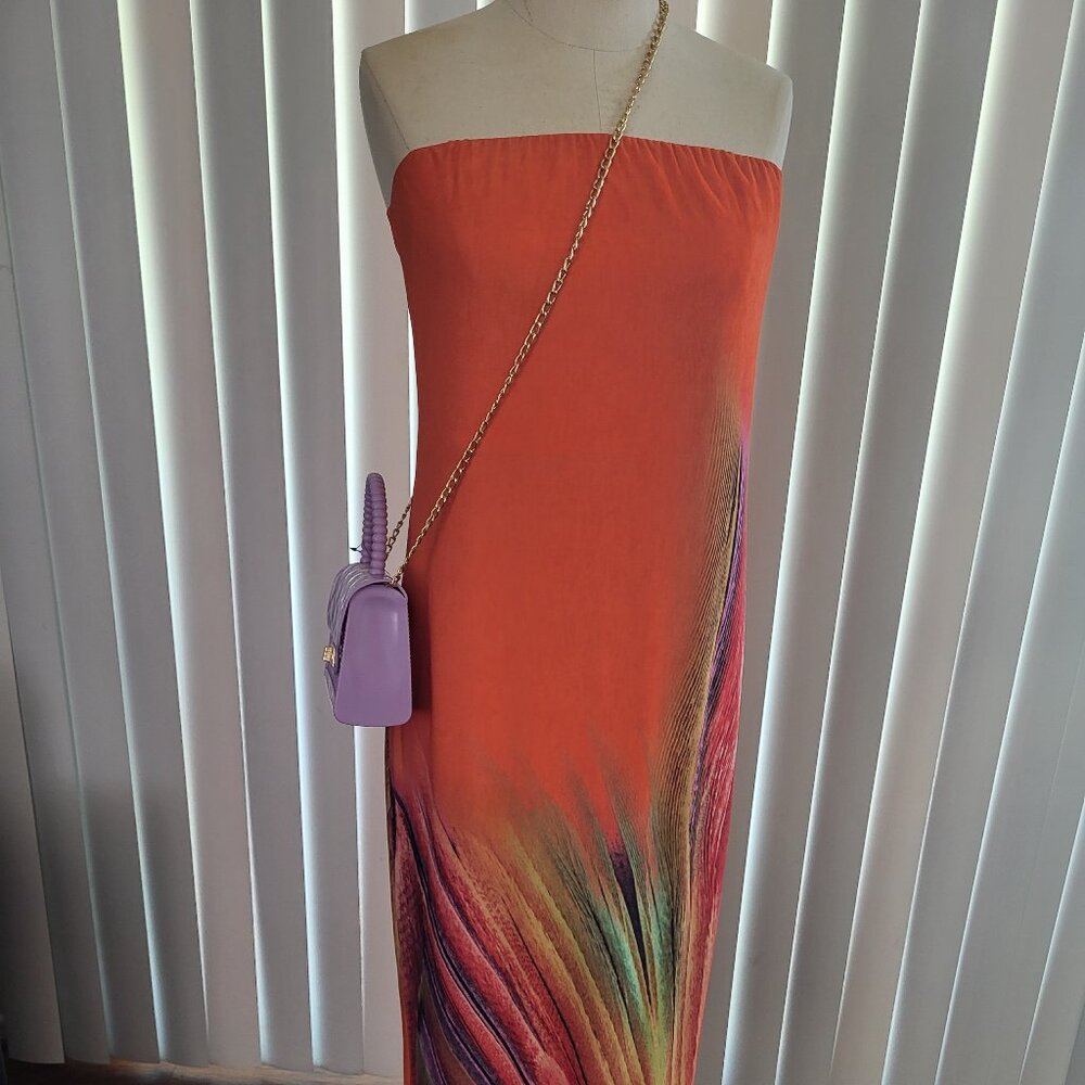 Orange/Multi color Tube Dress